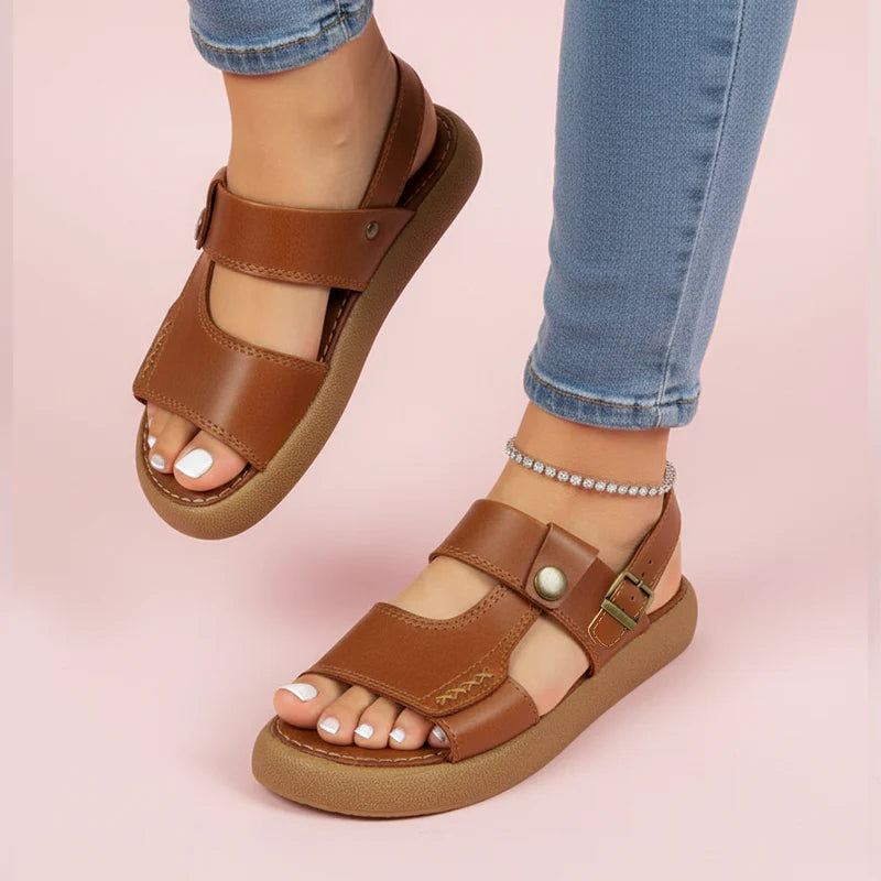 Sandalias en Cuero para dama