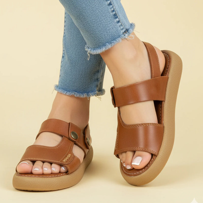 Sandalias en Cuero para dama