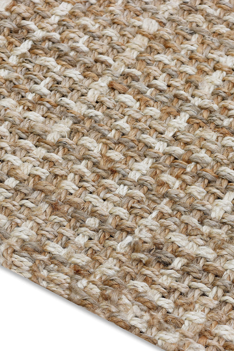 Alfombra de sisal a cuadros